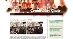 Desktop Screenshot of bowesparkcommunitychoir.org