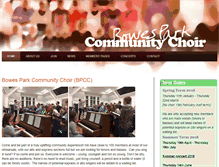 Tablet Screenshot of bowesparkcommunitychoir.org